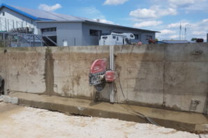rebau-Referenzprojekte - Bohren und Sägen - Wandsägearbeiten in Betonwand