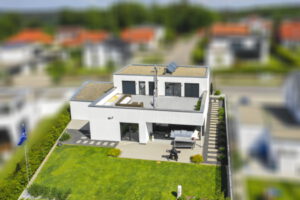 rebau-Referenzprojekte - Schlüsselfertig - Bauhausstil mit Flachdach